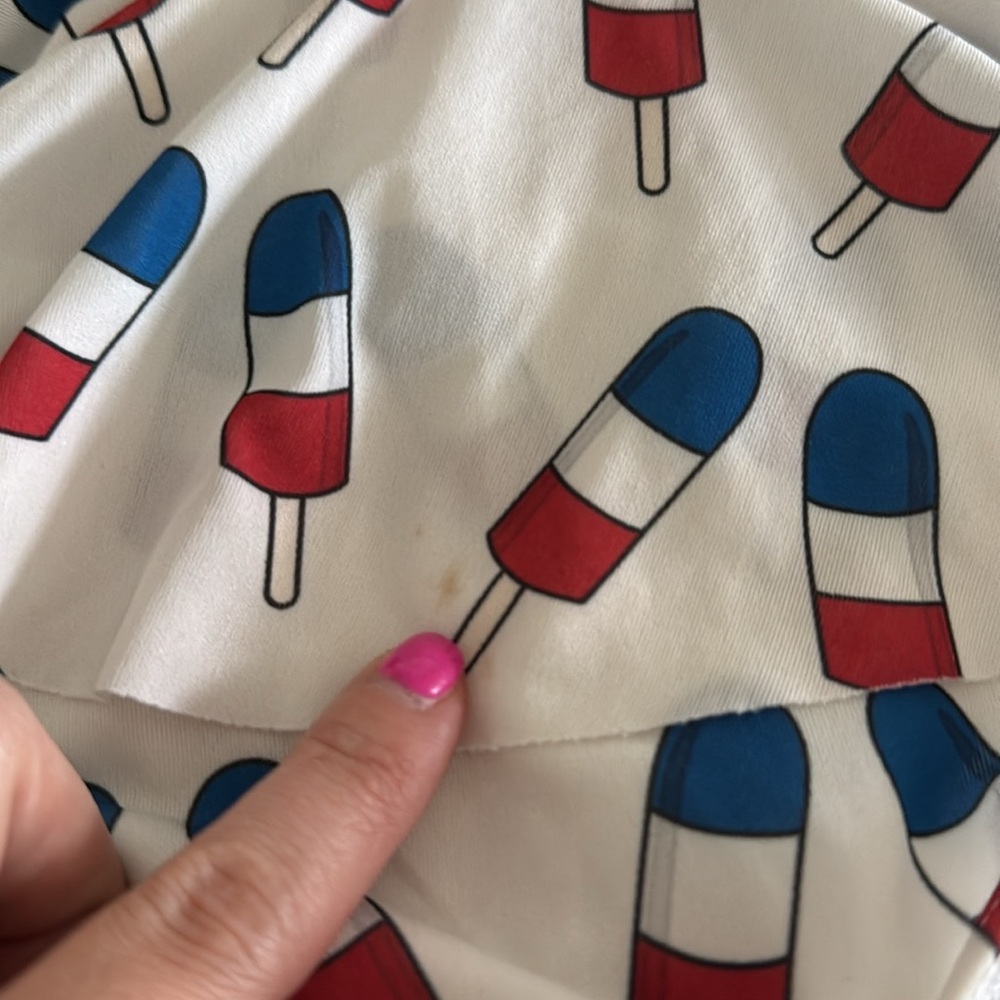 Monica and Andy Ruffle Skirt Swimsuit Ice Bomb Pop America Patriotic 2T - Picture 7 of 9